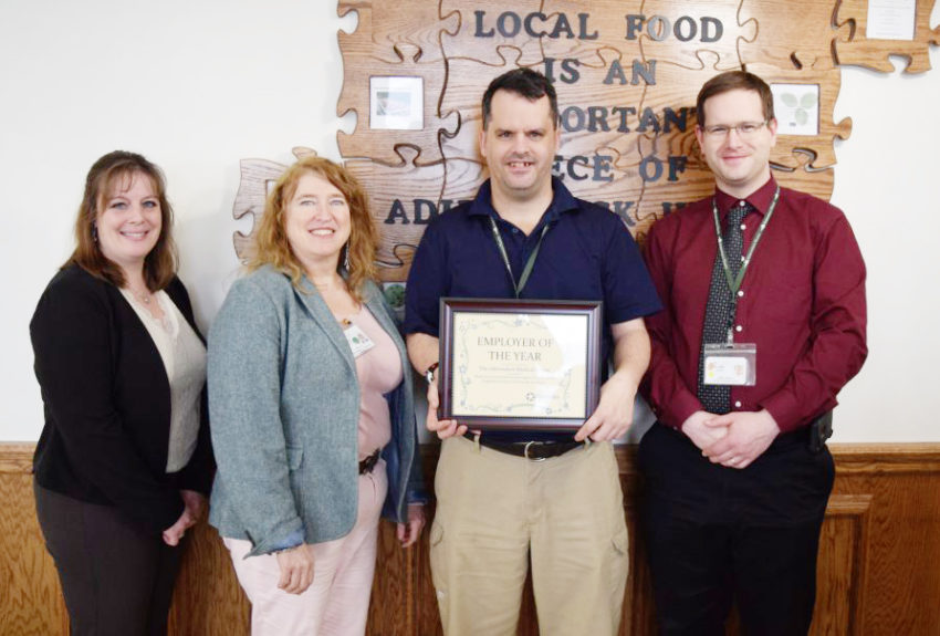 Adirondack Health being presented with Citizen Advocates Employer of the Year award through the Career Visions Program